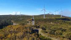 Am Bica de Cana verschandelt seit geraumer Zeit ein Windpark den Blick über die Paúl da Serra. Einen Tod muss man wohl sterben.