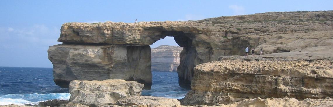 Das Azure Window auf Gozo, 13 Jahre vor seinem Einsturz