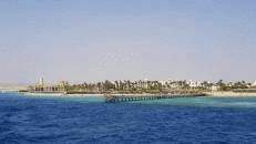 Port Ghalib von See aus