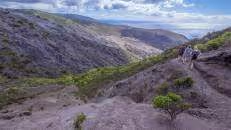 Ab dem Flagstaff Hill geht es auf angenehmem, butterweichem Erdboden leicht abwärts Richtung Nordwesten.